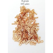 Oya Abiye Bileklik Kolye Pleksi Metalik Plastik Pul Altın Renk 8 Gram 155 Adet - Bnc482 Çok Renkli