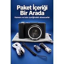 Kargo 3 İnç Ekranlı Vlog Kamerası Type C Şarjlı Dijital Fotoğraf Makinesi Najmaddin Belirtilmemiş