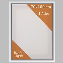 Beyaz Çerçeveli Tuval 70 x 100 CM Yatay & Dikey Profesyonel %100 Pamuk Boş Tablo