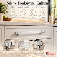 Haskan Kemer Kulp Krom/beyaz 160 Mm Krom - Beyaz