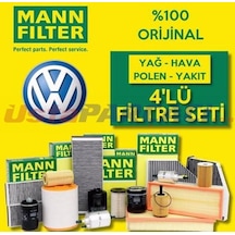 Vw Jetta 1.4 Tsı Mann-Filter Filtre Bakım Seti 2015-2018 Czc,Cz (495301138)