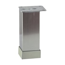 Eroğlu 40x40 Alüminyum Düz Kare Ayak Inox Inox 10 Cm Metal