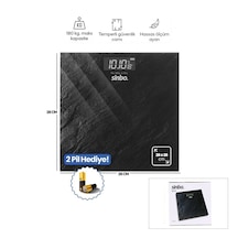 Dijital - Pilli Banyo Baskül Terazi Tartı Lcd Ekran - Sıcaklık Gö Çok Renkli