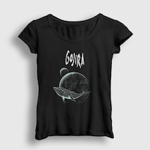 Presmono Kadın Mars To Sirius V2 Gojira T-shirt Siyah