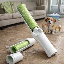 Yıkanabilir Yapışkan Tüy Toplayıcı Rulo Kıyafet, Koltuk, Araba Koltuğu Ve Evcil Hayvan Tüyü Temizleyici Tekrar Kullanılabilir Lint Roller, Taşınabilir Kutulu Tasarım, Yeşil Diğer
