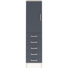 Arges Dolap 2 Raflı 5 Çekmeceli Tek Kapaklı 44x30x182 Aytaşı-... Aytaşı