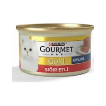 Gourmet Kıyılmış Sığır Etli Yetişkin Kedi Konserve 85 Gr