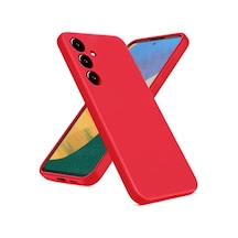 Samsung Uyumlu Galaxy A36 Uyumlu Kılıf Nano İçi Kadife Silikon - Kırmızı