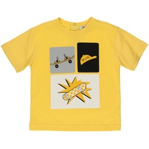 Panço Erkek Çocukbaskılı Kısa Kollu T-Shirt Sarı 2311Bb05050-2011 001