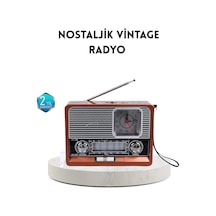 Dekoratif Vintage Radyo Klasik Görünüm Modern Fonksiyon Ve Uzun Ömürlü Kullanım