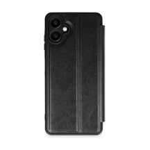 Samsung Uyumlu Galaxy A06 Kılıf Flip Cover - Siyah 0.2M-Çok Renkli