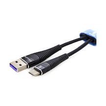 Usb Type-c Pd 5a 100 W Örgülü Hızlı Şarj Ve Data Kablosu 1 Metre