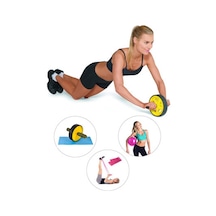 Spor Byfit Karın Kası Egzersiz Tekeri + Denge Topu + Band
