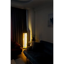 Ahşap Led Aydınlatma Lambader 100cm Çok Renkli
