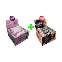 Crunchy Mıdı Fıstıkezmeli+ Tatlı-ekşi Pre-probiyotik Mıdı Çilekli Proteinbar 32 Adet