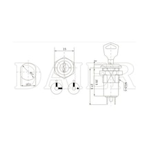 Ic-195 Anahtarlı Switch 0-1 Yeni Ks-01-101c