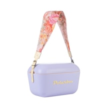 Flower Yellow%100 Pamuk Kayışlı Lila Sarı Soğuk Ve Sıcak Tutucu Thermo Çanta 20 Lt Lila-sarı Altın - Siyah