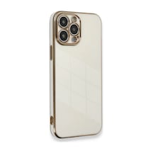 Apple iPhone  Uyumlu  15 Pro Kılıf Volet Silikon - Beyaz Çok Renkli