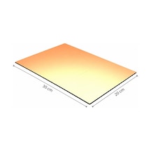 20x30 Bakırlı Plaket Deliksiz Tek Yüzlü Pcb Baskı Devre Plaketi