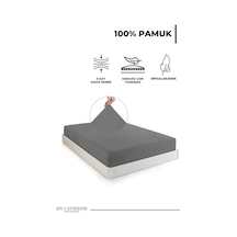 Lastikli & Hipoalerjenik Çarşaf %100 Pamuk Çarşaf Penye Kumaş Tek-çift Kişilik-battal Boy Çarşaf -antrasıt-100x200, Luxcarsaf Çok Renkli