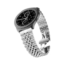 Galaxy Watch Active 2 44mm Uyumlu Krd-36 20mm Metal Zore Kordon-gümüş