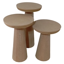 Mantar Sehpa Üçlü Set