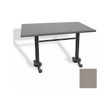 Çipa Döküm Ayak Masa 80x120 Cm - Werzalit, Wermodin Ve Allzalit Tabla - Koyu Gri Çok Renkli