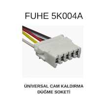 Unıversal 5 Pinli Oklu Cam Açma Anahtarı Ve Soketi - 2 Adet