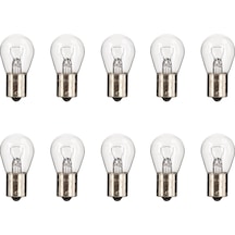 10 Adet 12V P21W 93 Düz Tek Duy Stop Sinyal Ampul Standart Işık