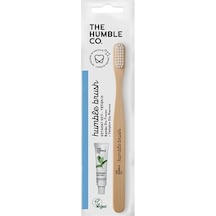 The Humble Co. - Humble Brush Travel Kit - Mini Seyahat Seti Yetişkinler İçin Yetişkin Diş Fırçası Ve 7 Gr Diş Macunu Açık Ahşap