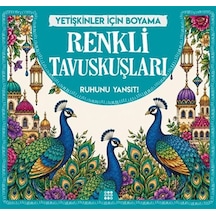 Renkli Tavuskuşlar / Yetişkinler İçin Boyama