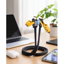 4'ü 1 Arada Örgülü Usb-c Usb-a Kablo 65w Hızlı Şarj