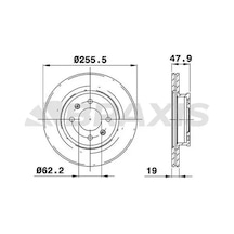 Braxıs Ae0228 Fren Diski On 517121c050 - 2 Adettir