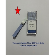 Turnusol Test Kağıdı Mavi 100 Test Strip - Turnusol Kağıdı Mavi