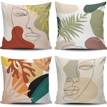Kırlent Dünyası Modern Bohemian Desen 4Lü Kombin Kırlent Kılıfı