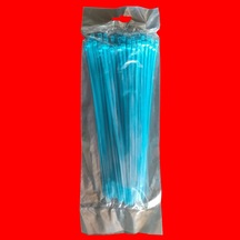 Renkli Kablo Bağı Plastik Cırt Kelepçe 3,6x250 Mavi 200 Adet Renkli Kablo Bağı Plastik Cırt Kelepçe 3,6x250 Mavi 200 Adet