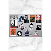 Robot Temalı Laptop Notebook Tablet Sticker Seti 15 Adet Diğer