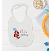 BK Kids Küçük Kahraman Tasarımlı Bebek Mama Önlüğü - Model 1