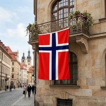 Norveç Ülke Bayrağı Premium Raşel Kumaş 150x225 Cm Diğer