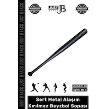 Beyzbolsopası Sert Metal Alaşım Kaymaz Dayanıklı 855 Gram Kırılmaz Siyah Beyzbol Sopası 61 Cm Çok Renkli