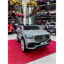 Poyraz Akülü Mercedess Suv Akülü Araba 0-7yaş Özel Plaka Gri
