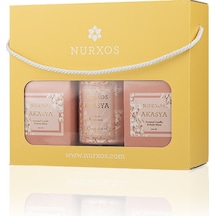 Nurxos 9684 Akasya Kutulu 2 Adet Kokulu Mum + Freshener Oda Spreyi
