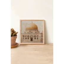 Ahşap Çerçeveli Mdf Kare Tek Tablo Kendi Tablo Setinizi Oluşturacağınız Liste İslami 32 X 32 Çerçeveli Tx1052