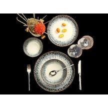 Porland Re-gen Ontario 24 Parça 6 Kişilik Yemek Takımı Beyaz