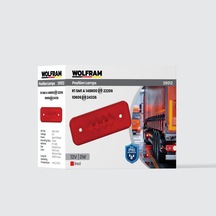 Side Marker Yan Pozisyon Lambası Kırmızı Renk Led 12v 2w E9-r10 Belgeli