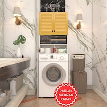 Kenzlife Membran Çamaşır Makinesi Dolabı Hayzum Hrdbyz Panjur 180 66 55 Mebran Kapak Suntalam Gövde Beyaz