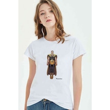 Hyperion Baskılı Beyaz Kadın Tshirt
