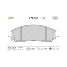 VALEO 670738 Ön Balata Nissan Navara 2.5DCI 3.5 05-10- Pathfınder 2.5DCI 4.0 05-10- (41060Eb325)