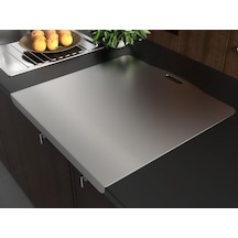 Paslanmaz Çelik Tezgahlık Tezgah Koruyucu Tek Büküm 60x60cm - 304 Kalite Diğer