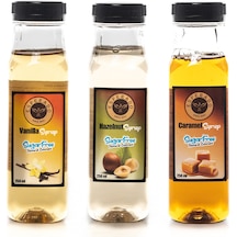 Esperado Şekersiz Vanilya + Fındık + Karamel Şurubu 3 x 250 ML